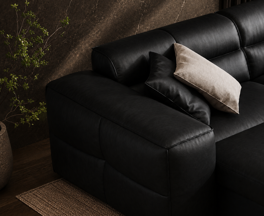 Montford Recliner Sofa (Black)