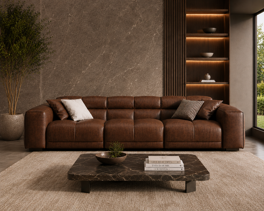 Montford Recliner Sofa (Brown)