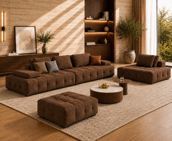Beaumont 3-Seater Sofa (Brown)