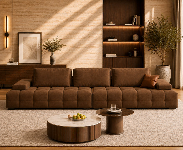 Beaumont 3-Seater Sofa (Brown)