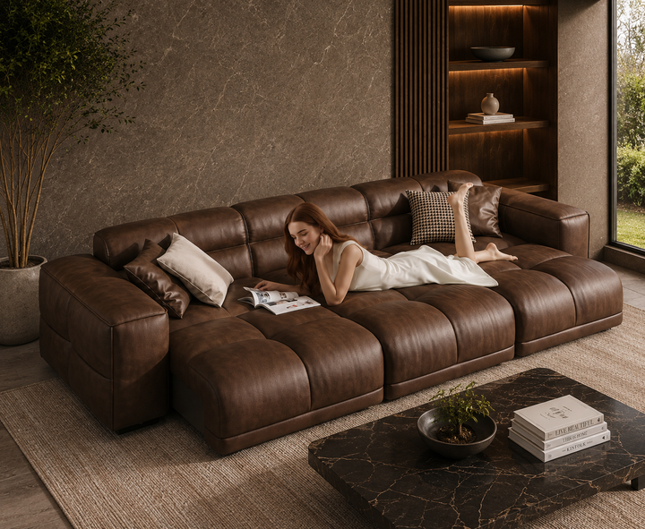Montford Recliner Sofa (Brown)