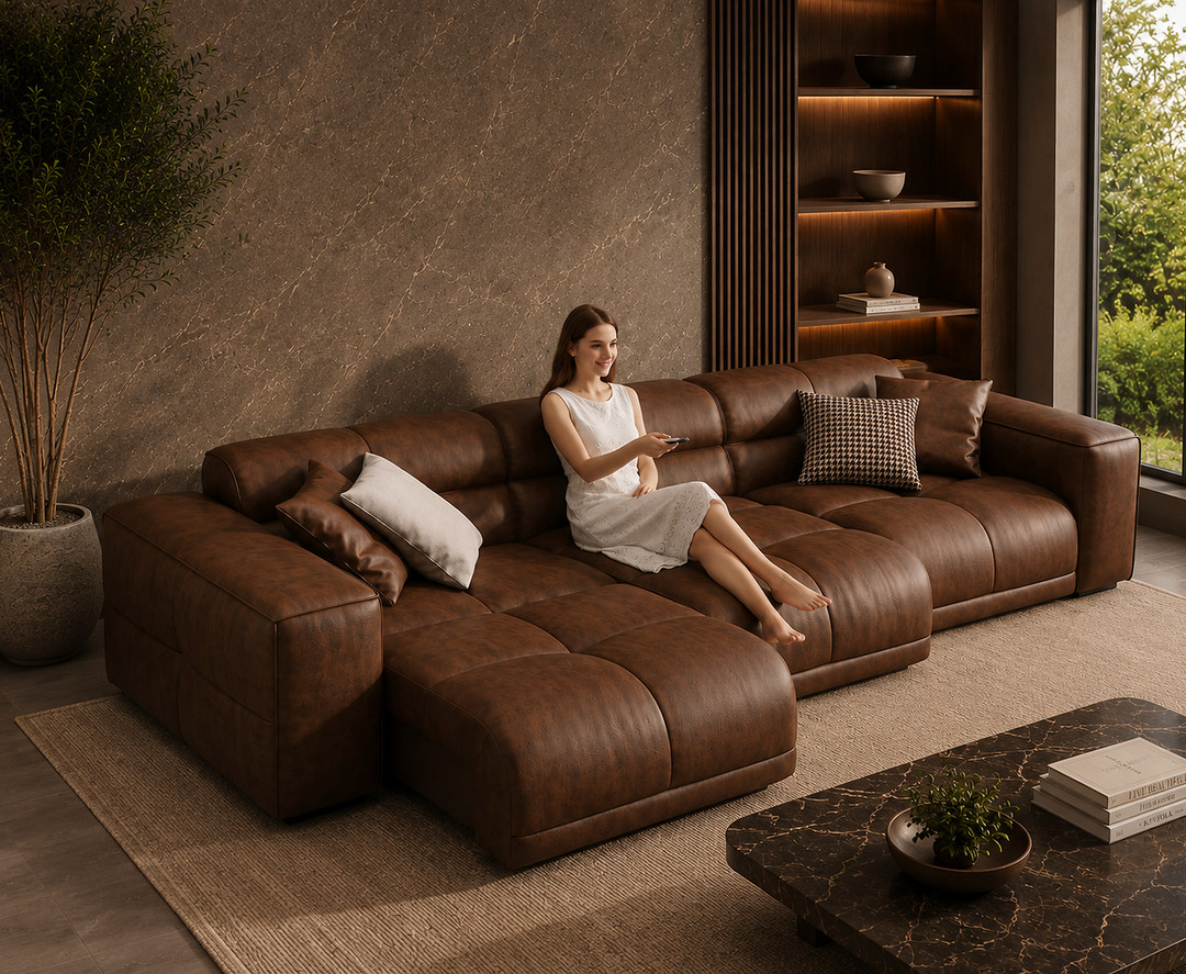 Montford Recliner Sofa (Brown)