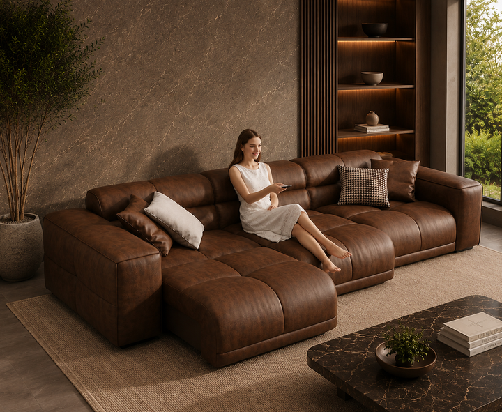 Montford Recliner Sofa (Brown)