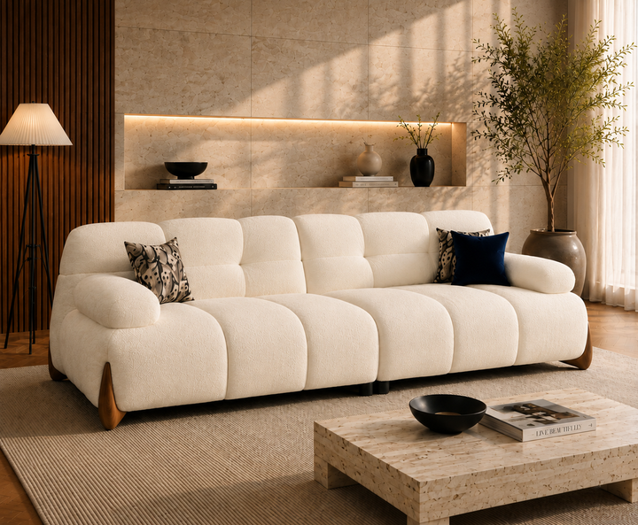 Langford 3-Seater Sofa (Cream)