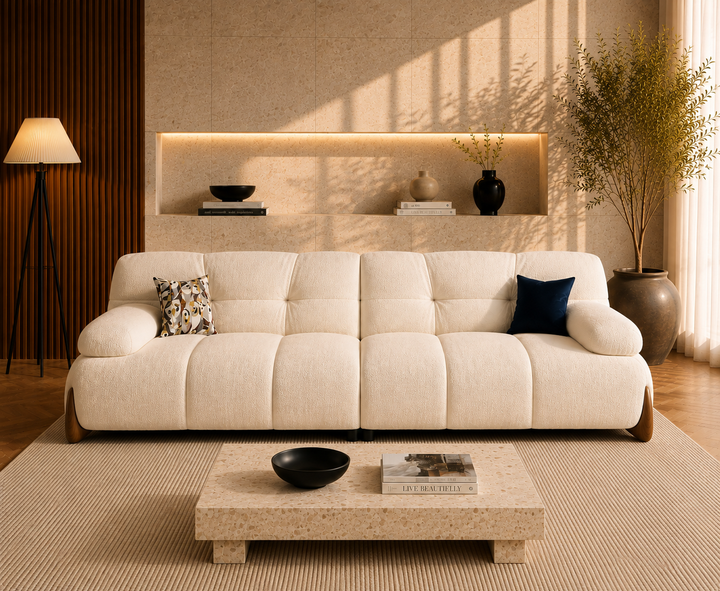 Langford 3-Seater Sofa (Cream)