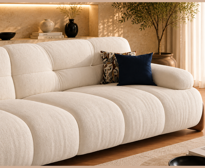 Langford 3-Seater Sofa (Cream)