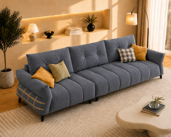 Kensington 3-Seater Sofa (Dark Grey)