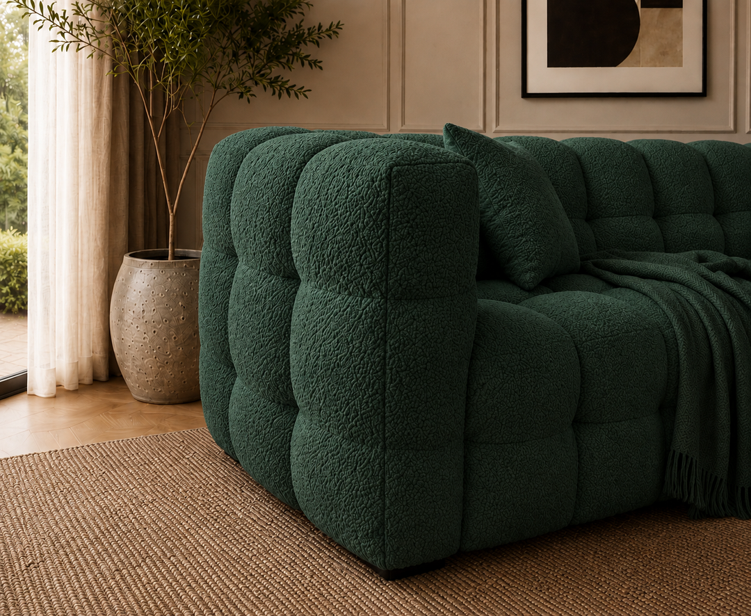 Davenport 3-Seater Sofa (Emerald Green)