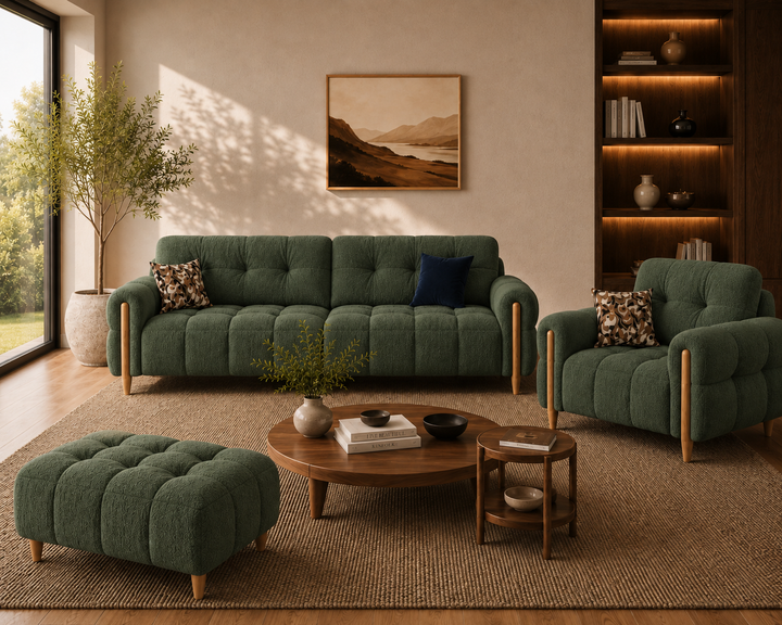 Westbury 3-Seater Sofa (Dark Green)