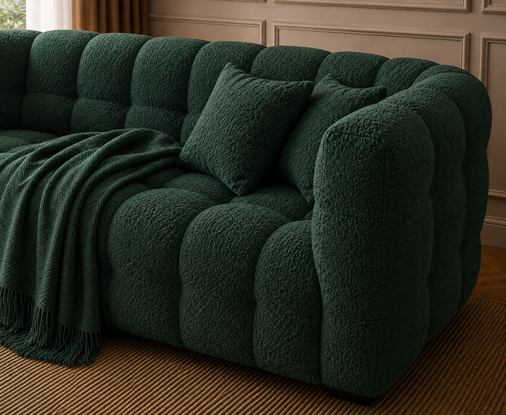 Davenport 3-Seater Sofa (Emerald Green)