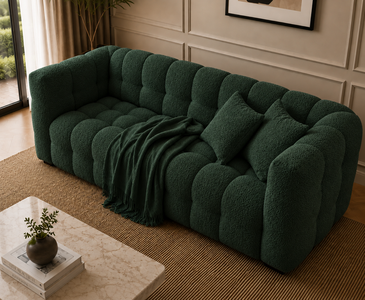 Davenport 3-Seater Sofa (Emerald Green)