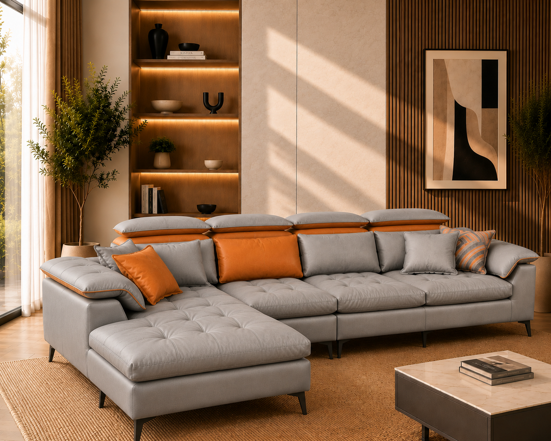 Whitmore Sectional Sofa (Grey)