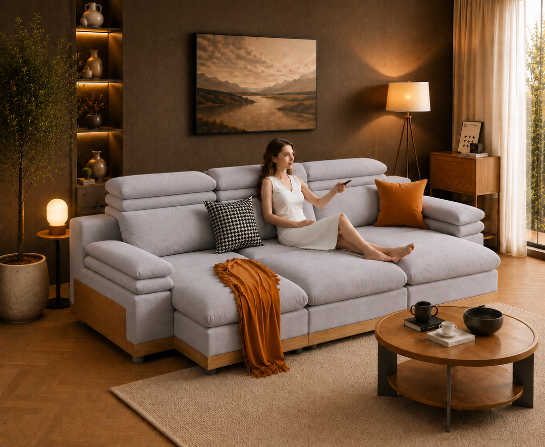 Stratford Recliner Sofa (Grey)