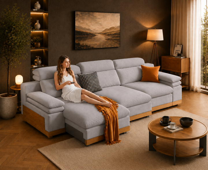 Stratford Recliner Sofa (Grey)