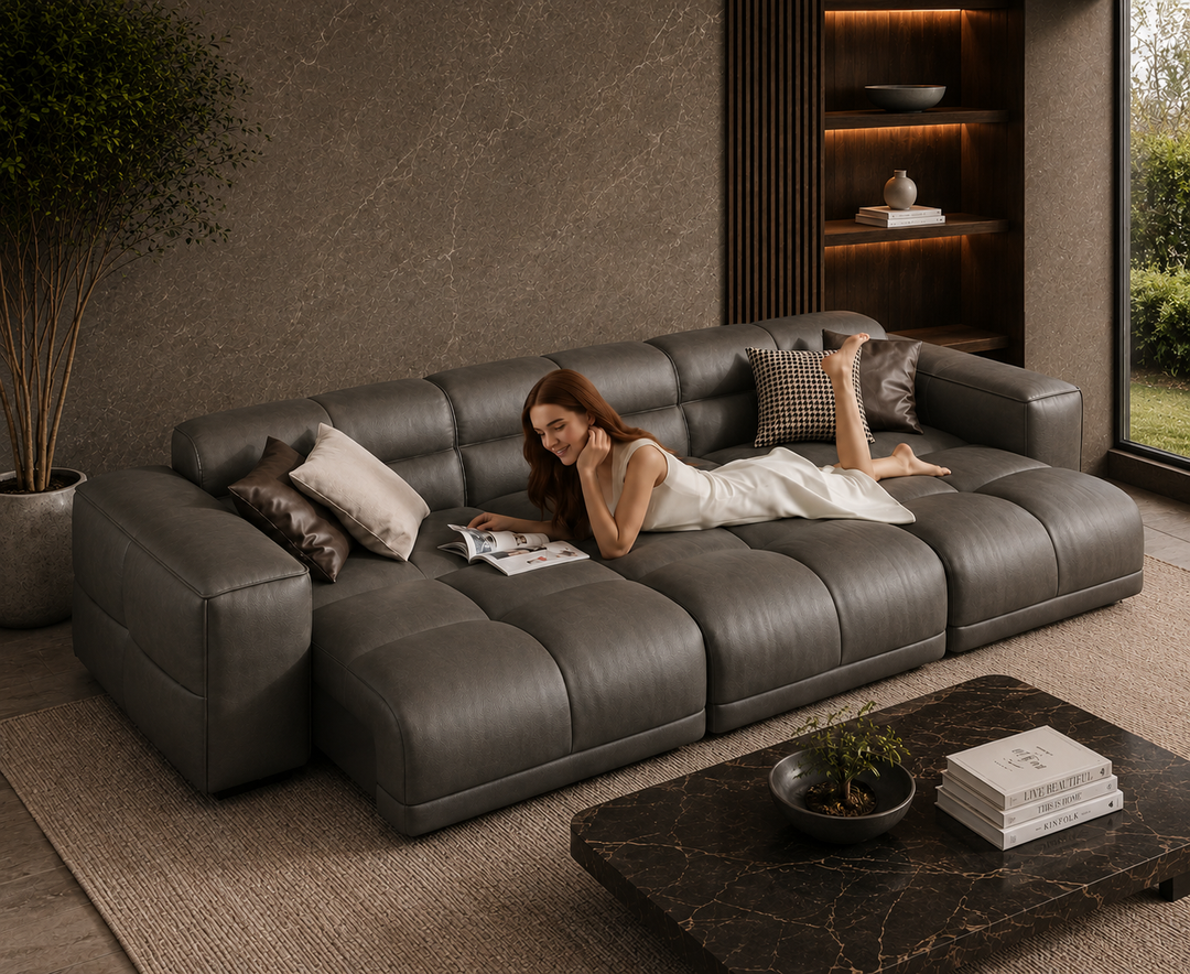 Montford Recliner Sofa (Grey)