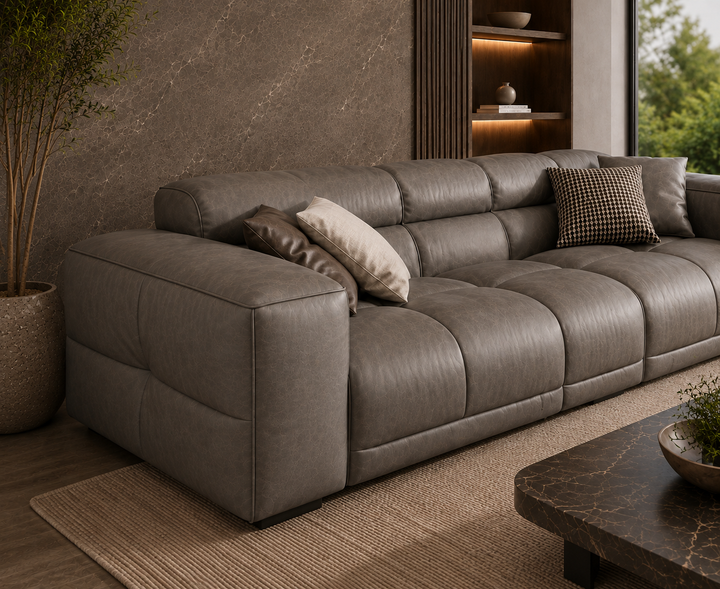 Montford Recliner Sofa (Grey)
