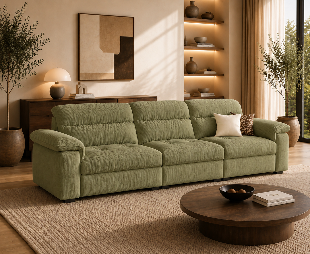Hawthorne 3-Seater Sofa (Olive Green)
