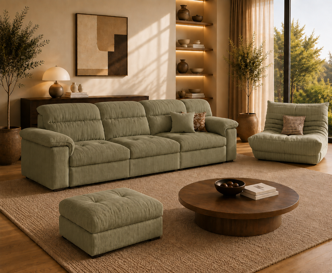 Hawthorne 3-Seater Sofa (Olive Green)