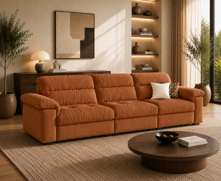 Hawthorne 3-Seater Sofa (Brown)
