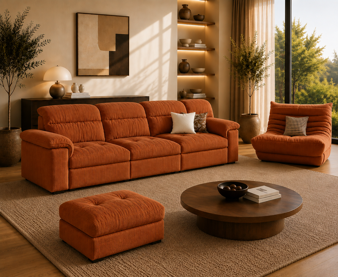 Hawthorne 3-Seater Sofa (Brown)