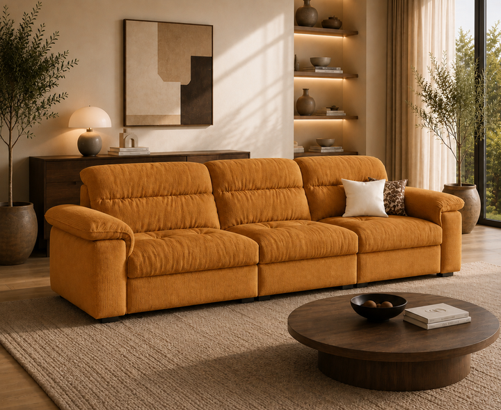Hawthorne 3-Seater Sofa (Tan Brown)