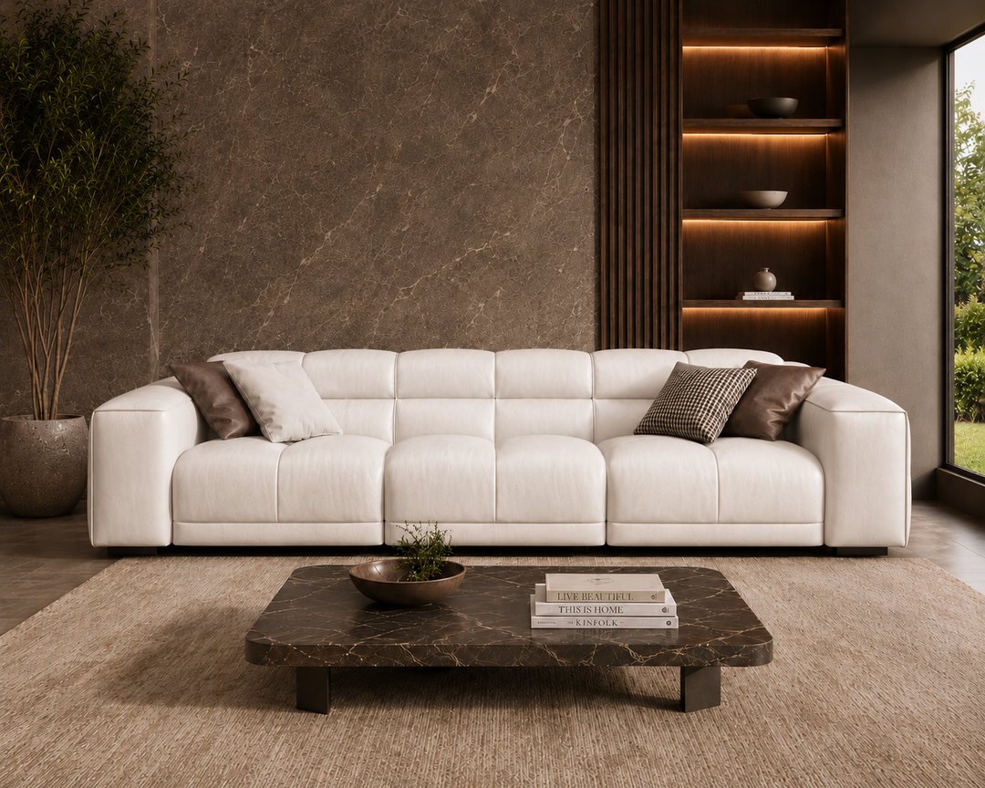 Montford Recliner Sofa (White)