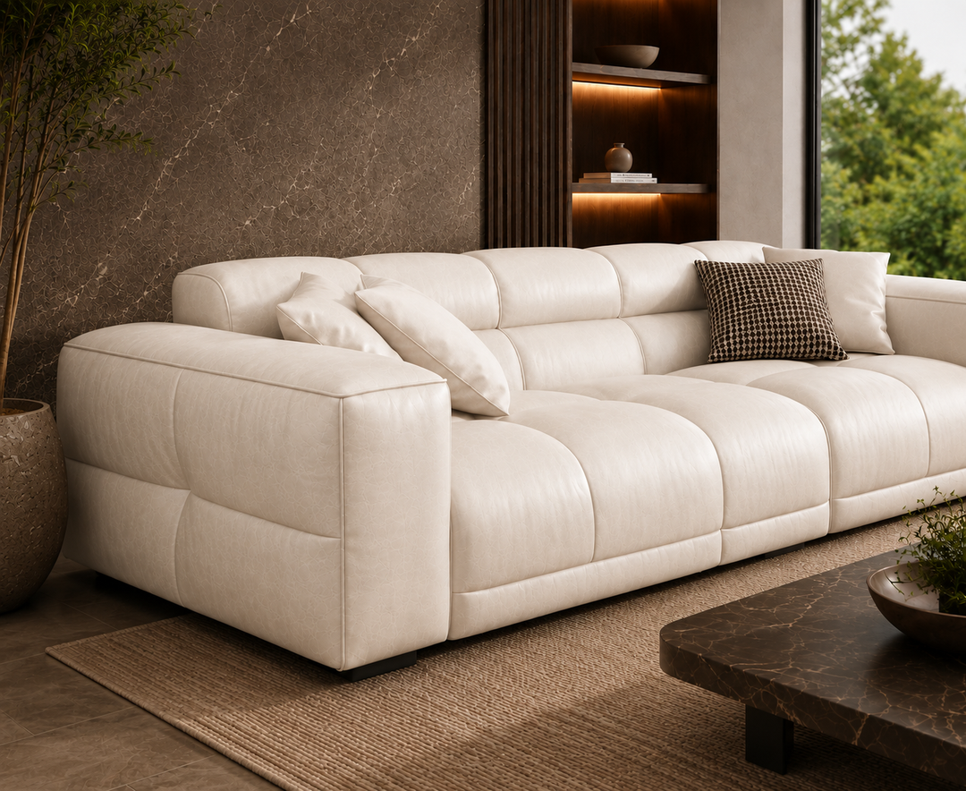 Montford Recliner Sofa (White)